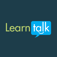 Thumb learntalk logo on blue